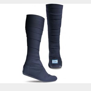 TOMS Canvas Wrap Boots- Navy Blue