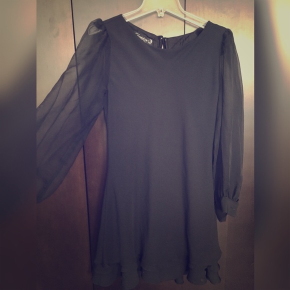 NWOT Black vintage dress.