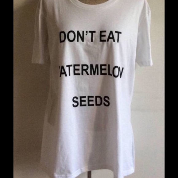 Don't Eat Watermelon Seeds T shirt - Picture 2 of 2