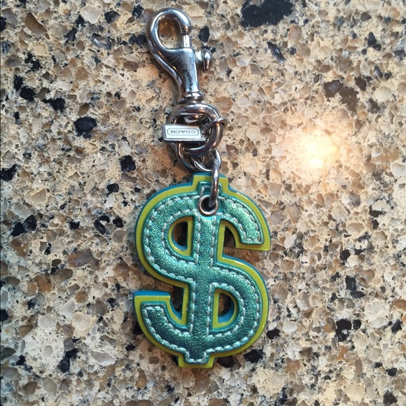 Sold on another site!  Coach dollar sign keychain