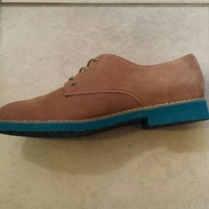 Tan suede shoes