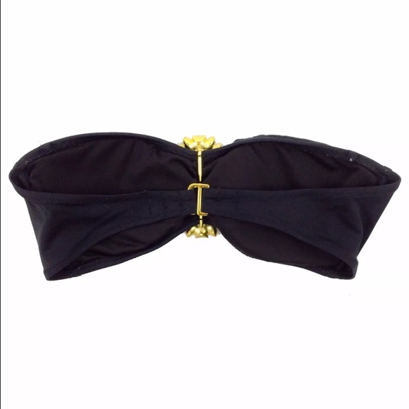 SOLD 🌻 Victoria's Secret Black Jewel Bikini Top - Picture 4 of 4