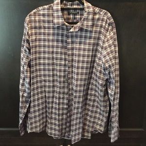Purple checkered John Varvatos button up