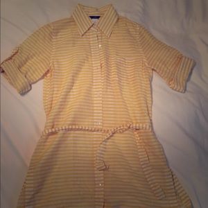 J. Crew striped beach cover up