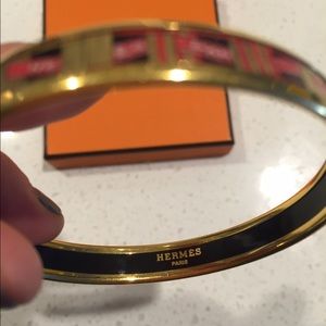 Authentic Hermes enamel bangle