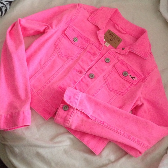 Pink Hollister Jean Jacket