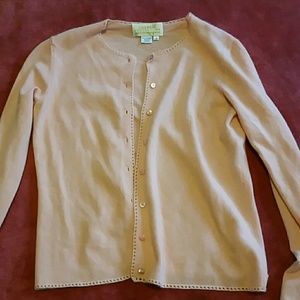 Saks 100% Cashmere light pink sweater