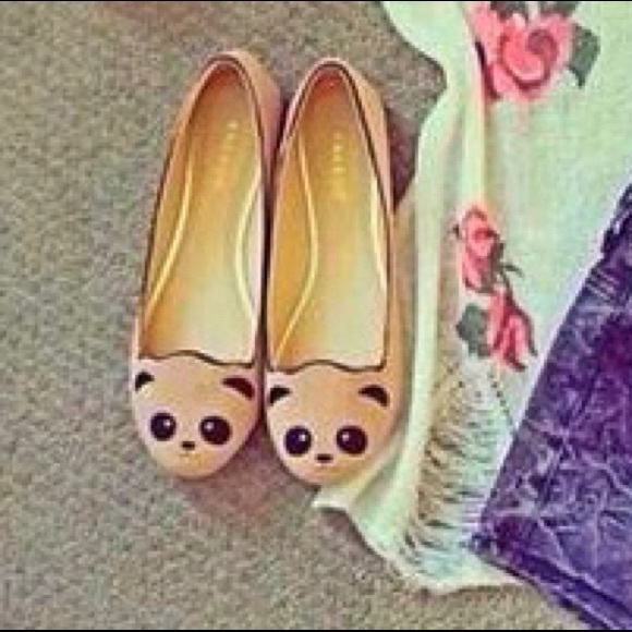 โก๏ธFLASH SALEโก๏ธ2X HP ๐๐ผPanda Love๐ผ๐ Flats Nude! - Picture 3 of 3