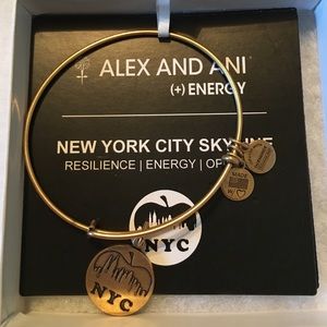 NWT ALEX & ANI New York City Skyline - Gold