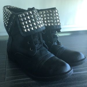SOLD ON MERCARI: Studded Combat Boots