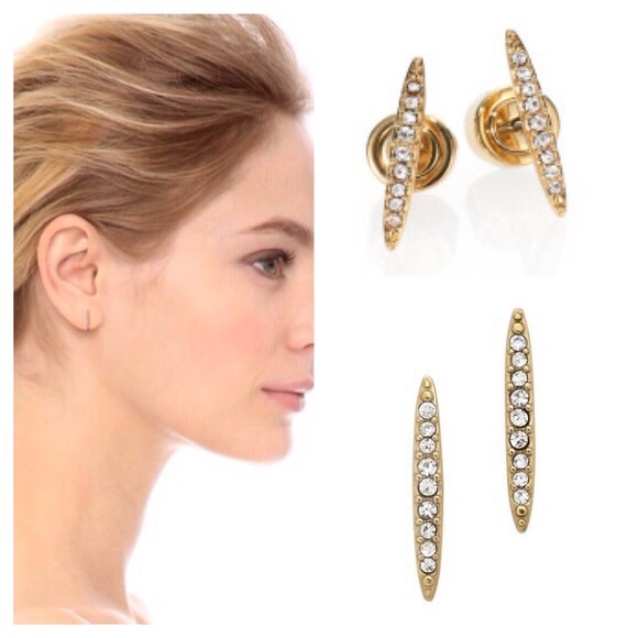 Michael Kors Jewelry - MK Michael Kors Diamond Matchstick Stud Earrings
