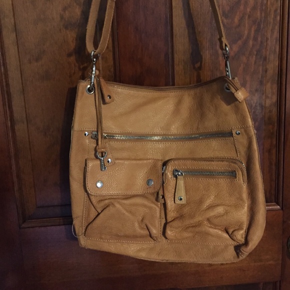 Fossil light brown leather purse