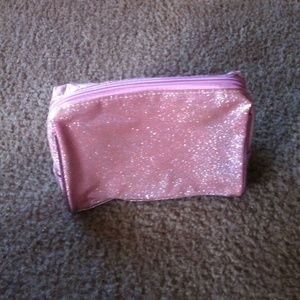 NWT Pink Glitter Makeup Bag