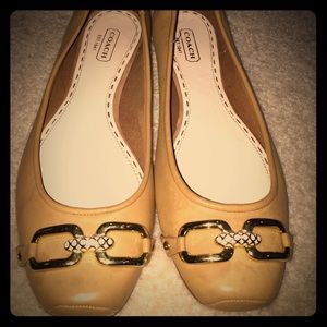 Coach Nude Flats