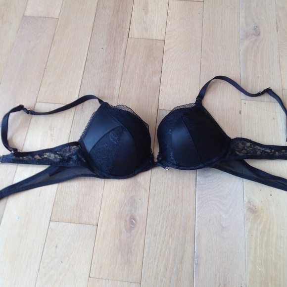 Sexy black lace bra