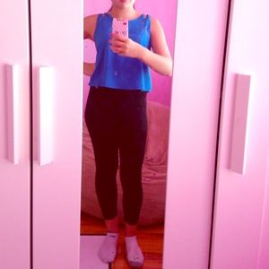 Blue super cute crop top