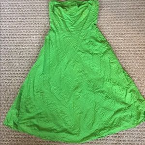 J. Crew cotton strapless dress ☘💚