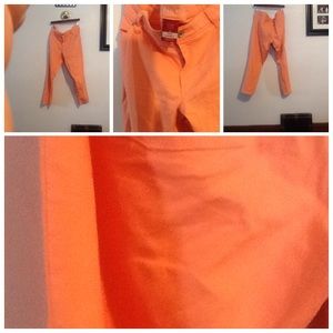 Peach colored plus size skinny jeans