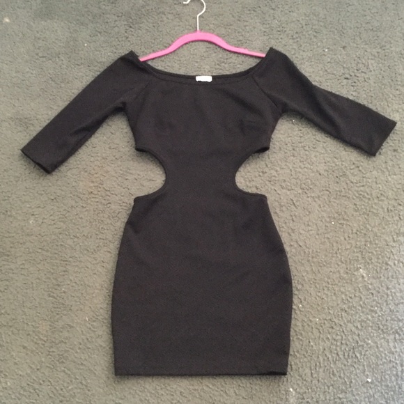 Black short dress