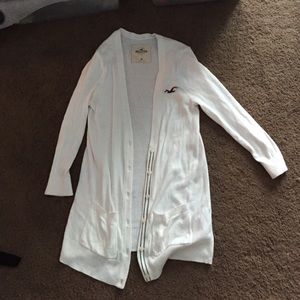White cardigan