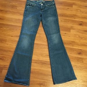 American Eagle Real Flare Denim Jeans Size 6 Long
