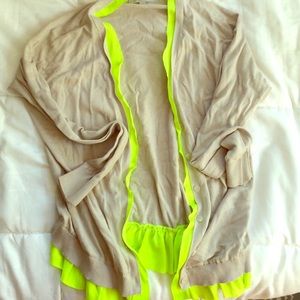 FUN! Nude and neon sweater