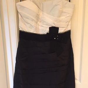 Max and Cleo black and white dress
