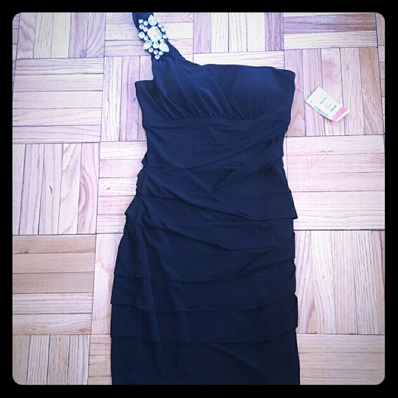 Sexy one shoulder LBD