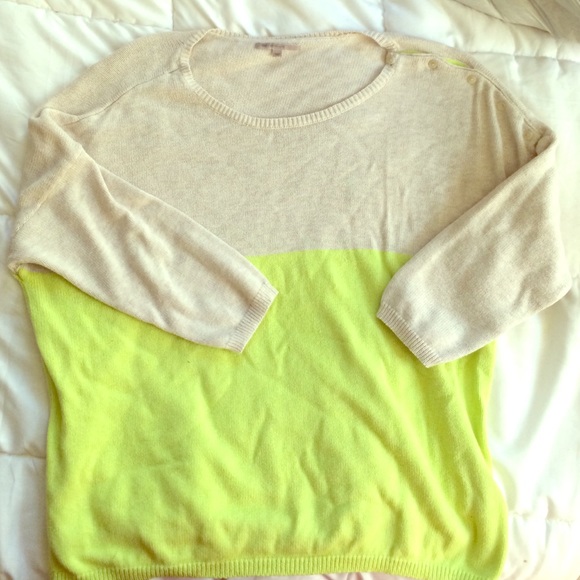 Color block slouchy sweater