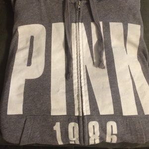 Victoria's Secret Pink grey hoodie jacket