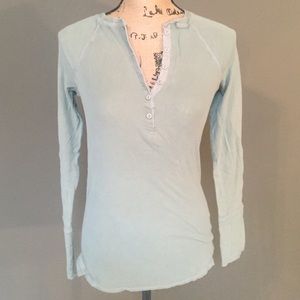 American Eagle Green Henley