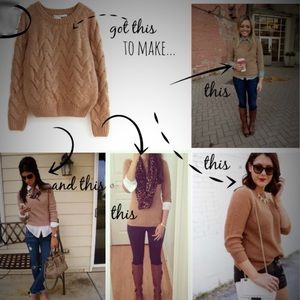 Halogen 100% cashmere sweater - camel colored