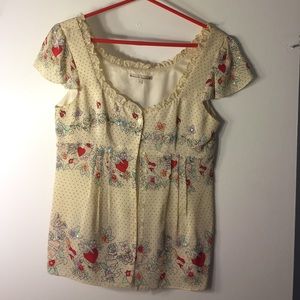 Nanette Lepore Heart Blouse