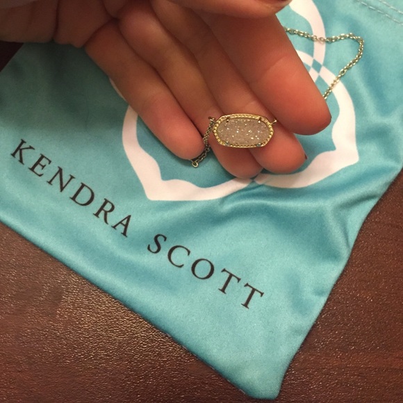 Kendra Scott Elisa Iridescent Drusy in Gold