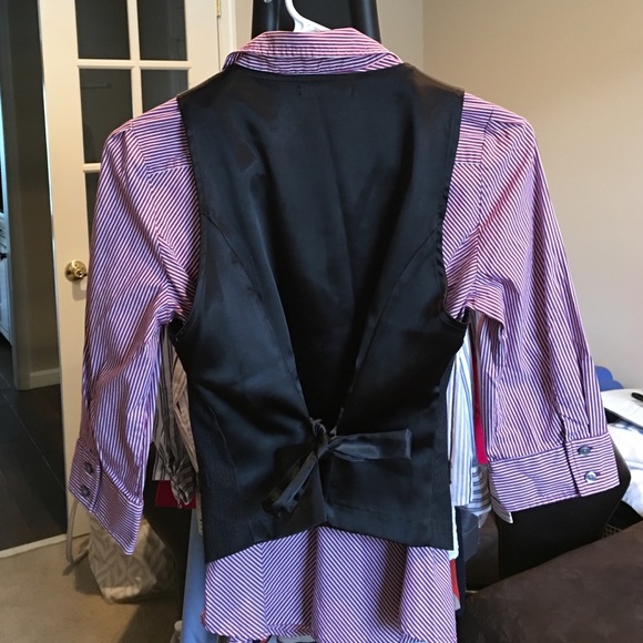 Express striped 3/4 button down - Picture 4 of 4