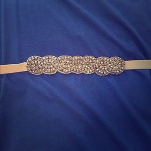 Beautiful gem and tan snap belt