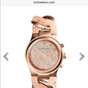 Michael Kors Runway Twist Rose Gold-Tone Watch