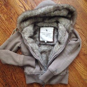 Fur lined jacket