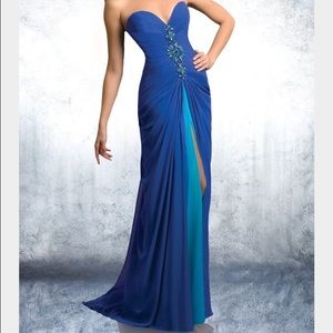 Shimmer by Bari Jay gown