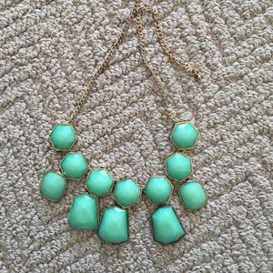 Mint green statement necklace