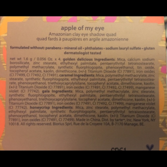 Tarte Apple of My Eye Clay Eyeshadow Quad - Picture 4 of 4