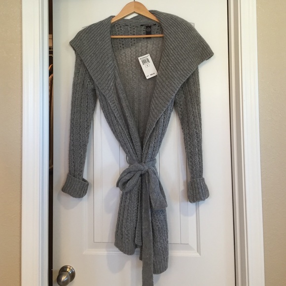 Lucky Brand Gray Sweater Coat Small