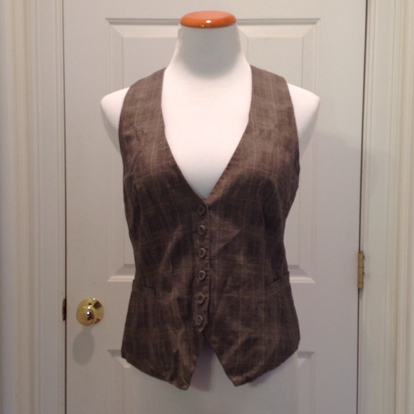 H&M taupe vest