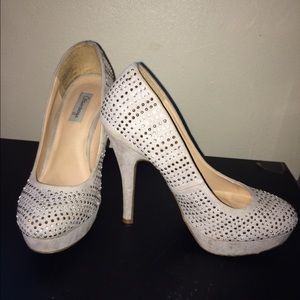 Olsenboye rhinestone high heels