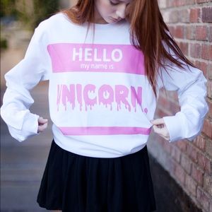 unicorn crewneck 🦄