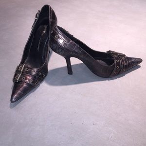 Chinese Laundry heels with buckles trim