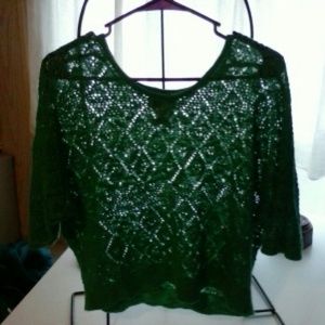 Beautiful mid drift sheer top