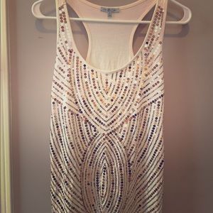 Charlotte Russe Racer Back Bling Tank