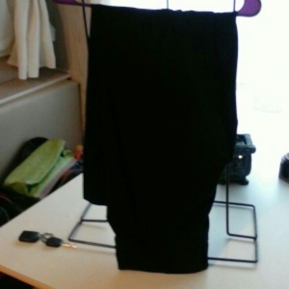 Black sparkly pen striped pants