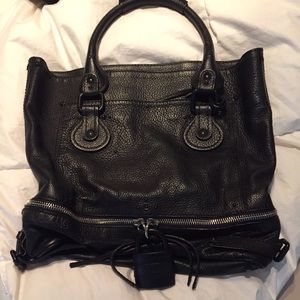 Chloe black bag with lock